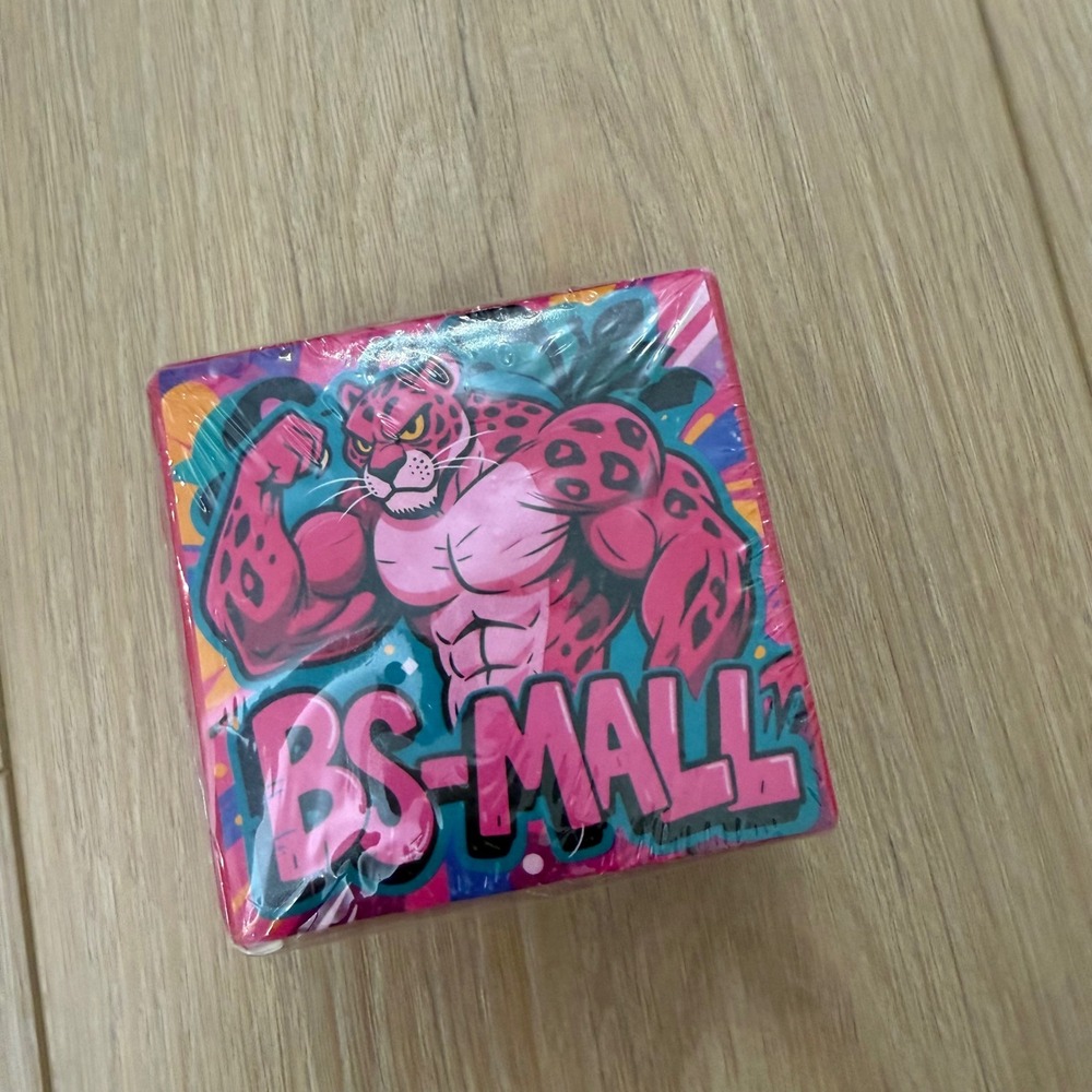 BS-MALL Leopard Print Flawless Daily Makeup Sponge Pink Graphic Square New